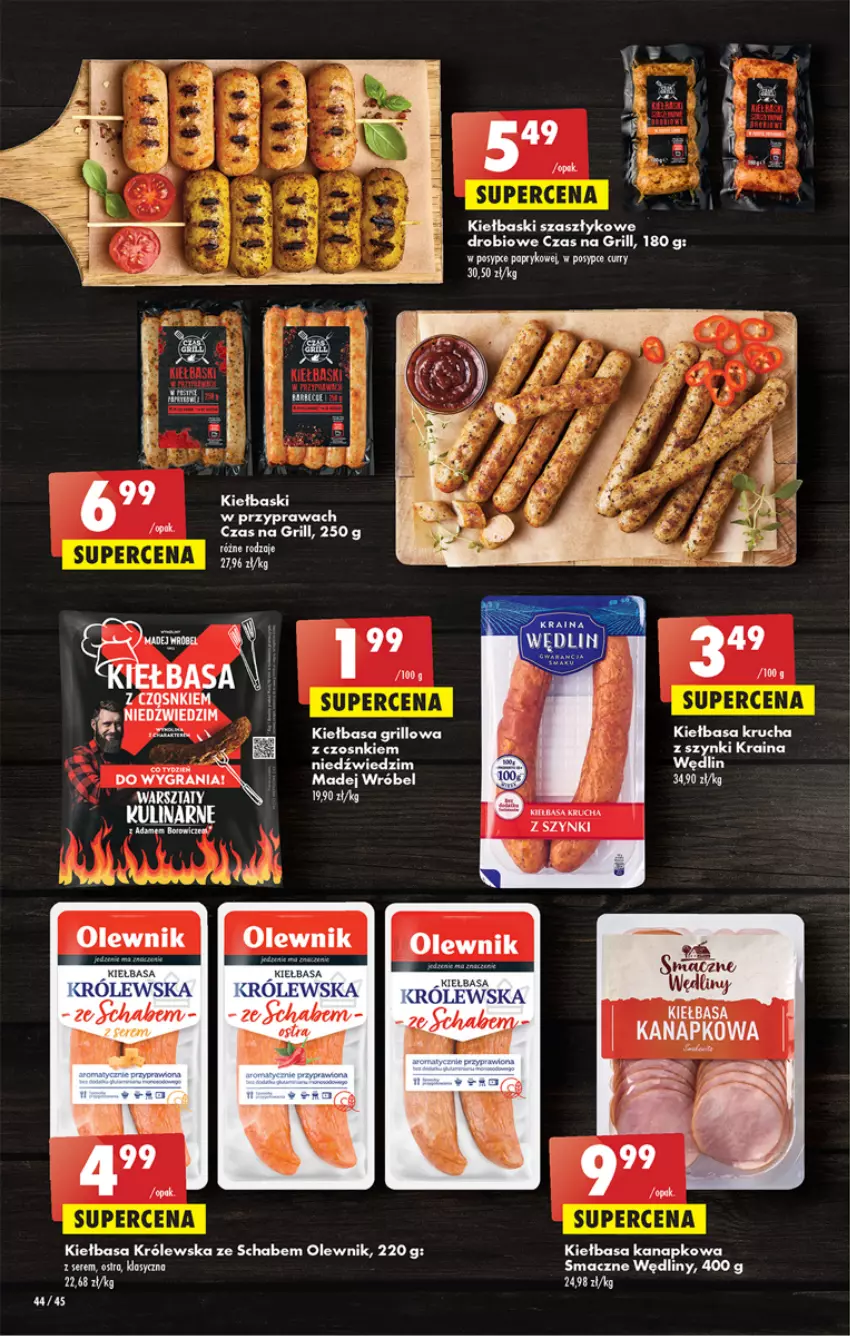 Gazetka promocyjna Biedronka - ważna 07.07 do 13.07.2022 - strona 44 - produkty: Gra, Grill, Kiełbasa, Olewnik, Ser