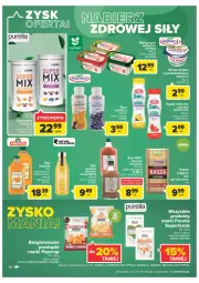 Gazetka promocyjna Carrefour - Gazetka Poczuj się kwitnąco na wiosnę - Gazetka - ważna od 26.03 do 26.03.2022 - strona 34 - produkty: Serek wiejski, Sok, Ser, Por, Pur, Piątnica, Mlekovita, Purella superfoods, Serek, Margaryna, Aronia, Napój mleczny, Owoce, Kasza, Napój, Imbir, Mleko, Fa