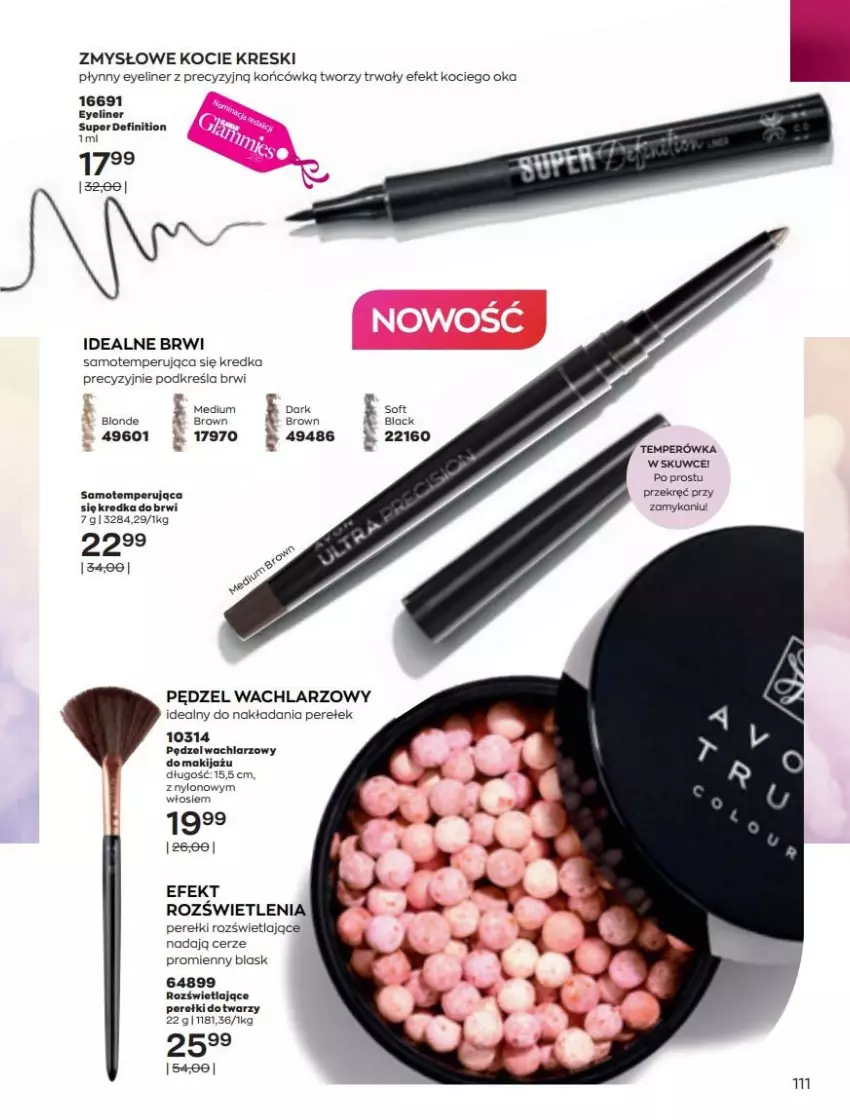 Gazetka promocyjna Avon - Katalog Avon online 5/2021 - ważna 01.05 do 31.05.2021 - strona 111 - produkty: Koc, Kredka, Kredka do brwi, Makijaż