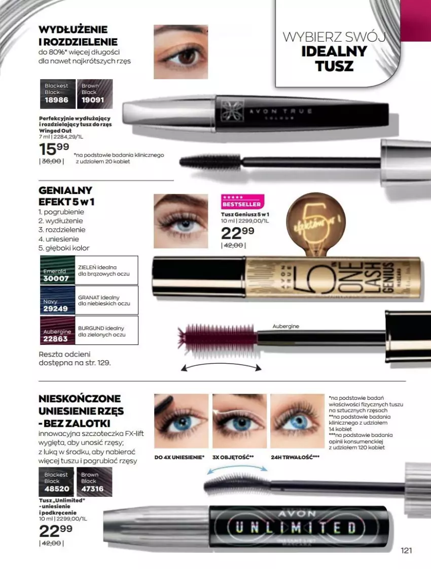 Gazetka promocyjna Avon - Katalog Avon online 5/2021 - ważna 01.05 do 31.05.2021 - strona 121 - produkty: Fa, Gra, Granat, Lack, Szczoteczka, Tusz