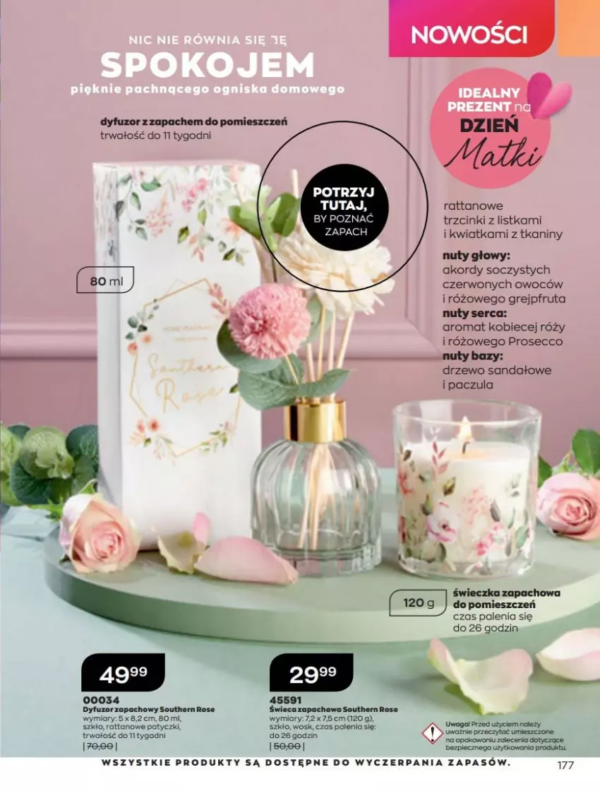 Gazetka promocyjna Avon - Katalog Avon online 5/2021 - ważna 01.05 do 31.05.2021 - strona 177 - produkty: Dyfuzor zapachowy, Grejpfrut, Nuty, Prosecco, Sandał, Ser