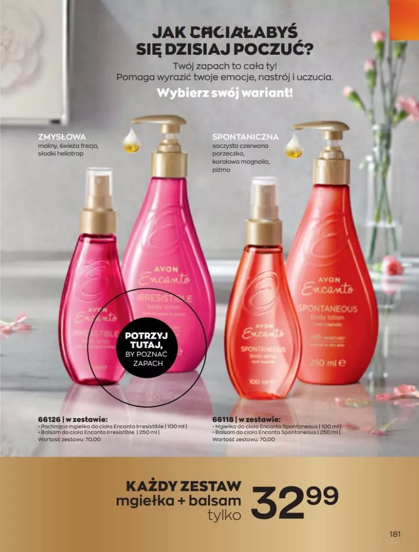 Gazetka promocyjna Avon - Katalog Avon online 5/2021 - ważna 01.05 do 31.05.2021 - strona 181 - produkty: Balsam do ciała, Fa, Maliny, Por