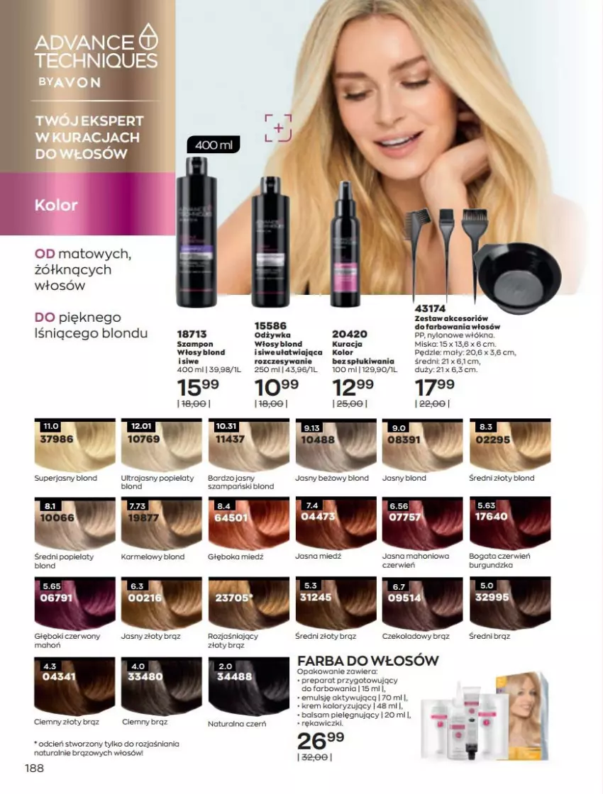 Gazetka promocyjna Avon - Katalog Avon online 5/2021 - ważna 01.05 do 31.05.2021 - strona 188 - produkty: Fa, Farba do włosów, Miska, Odżywka, Szampon