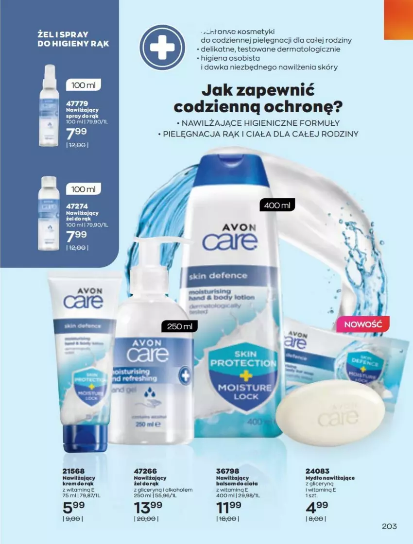 Gazetka promocyjna Avon - Katalog Avon online 5/2021 - ważna 01.05 do 31.05.2021 - strona 203 - produkty: Alkohole, Balsam do ciała, Krem do rąk, Mydło, Nawilżający balsam