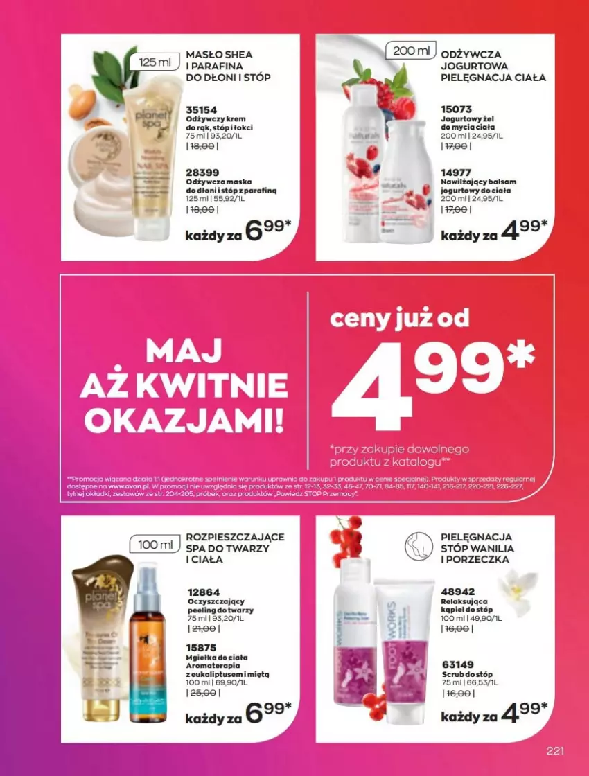 Gazetka promocyjna Avon - Katalog Avon online 5/2021 - ważna 01.05 do 31.05.2021 - strona 221 - produkty: Gra, Jogurt, Maska, Masło, Nawilżający balsam, Peeling, Por, Tera