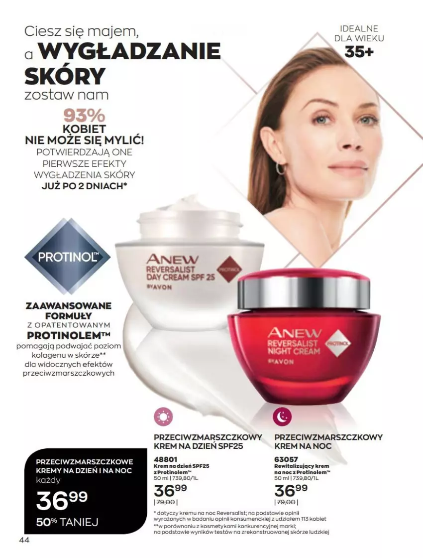 Gazetka promocyjna Avon - Katalog Avon online 5/2021 - ważna 01.05 do 31.05.2021 - strona 44 - produkty: Kolagen, Krem na dzień, Krem na noc, Mars, Por