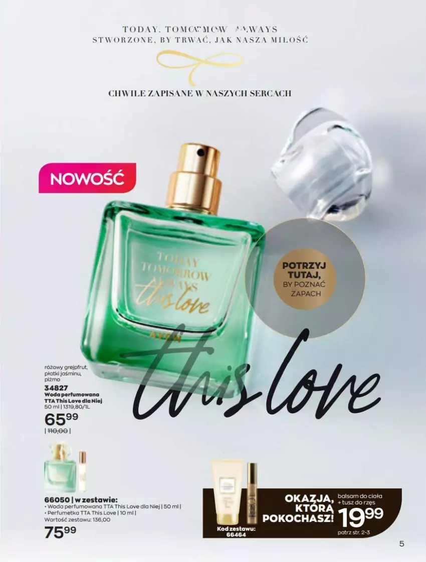 Gazetka promocyjna Avon - Katalog Avon online 5/2021 - ważna 01.05 do 31.05.2021 - strona 5 - produkty: Grejpfrut, Koc, Perfum, Por, Ser, Tusz, Woda, Woda perfumowana