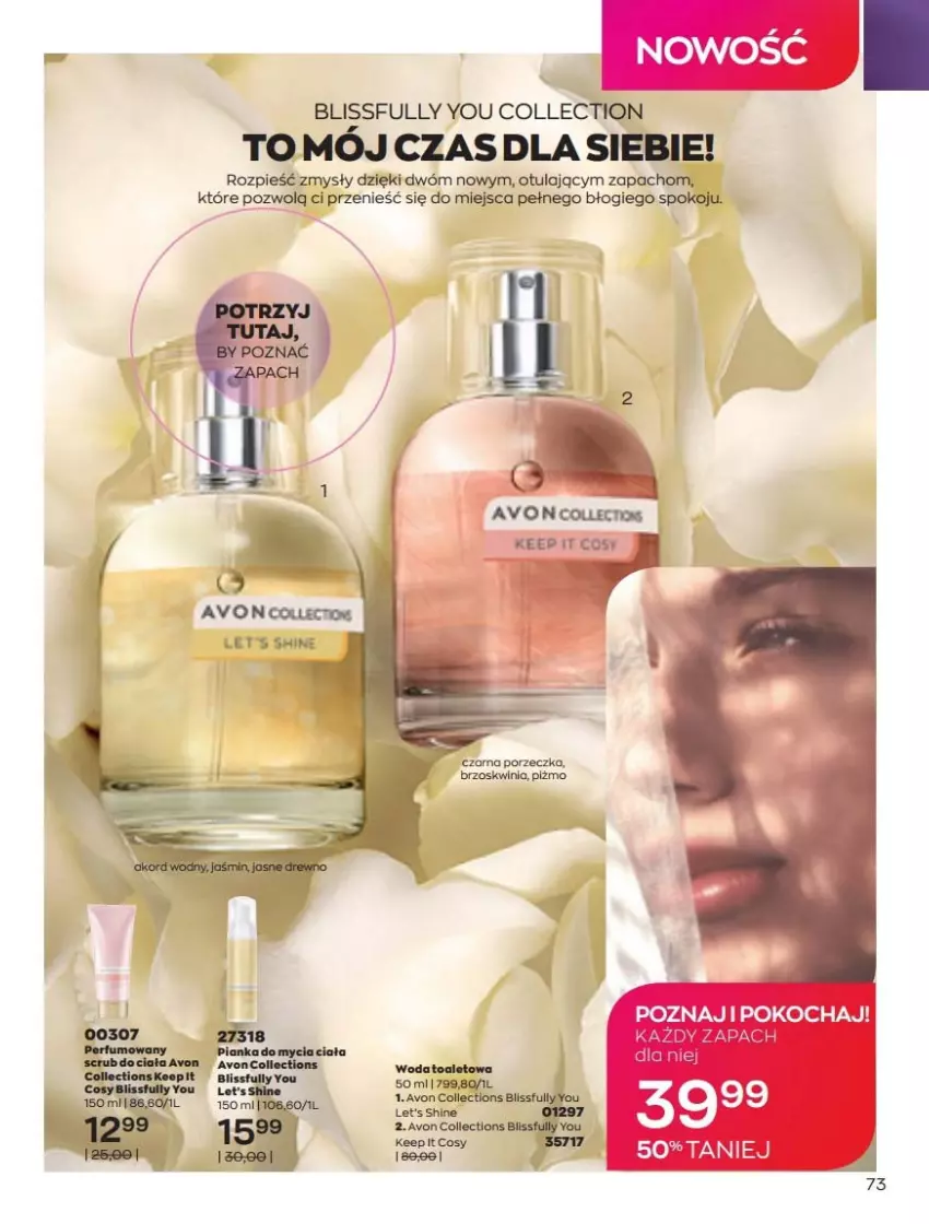 Gazetka promocyjna Avon - Katalog Avon online 5/2021 - ważna 01.05 do 31.05.2021 - strona 73 - produkty: Let's shine, Por, Woda, Woda toaletowa