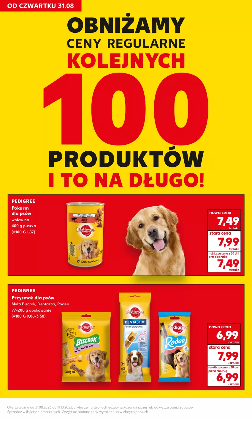 Gazetka promocyjna Kaufland - Kaufland - ważna 31.08 do 11.10.2023 - strona 12 - produkty: Olej, Pedigree, Wołowina