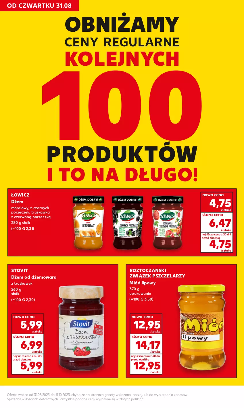 Gazetka promocyjna Kaufland - Kaufland - ważna 31.08 do 11.10.2023 - strona 8 - produkty: Dżem, Miód, Olej, Por