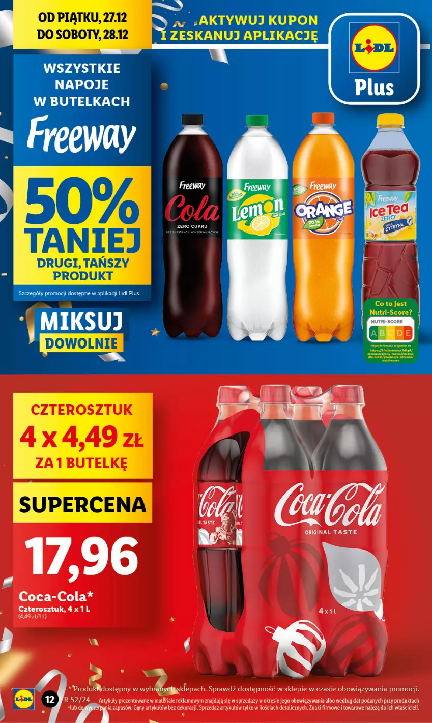 Gazetka promocyjna Lidl - GAZETKA - ważna 27.12 do 28.12.2024 - strona 10 - produkty: Coca-Cola, Napoje