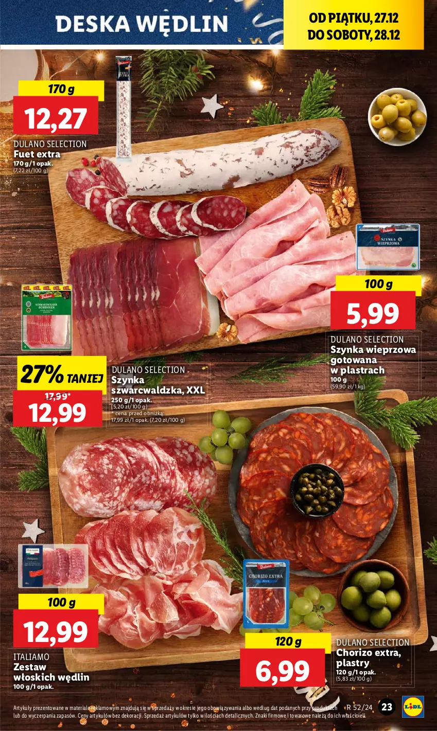 Gazetka promocyjna Lidl - GAZETKA - ważna 27.12 do 28.12.2024 - strona 25 - produkty: Szynka, Szynka wieprzowa