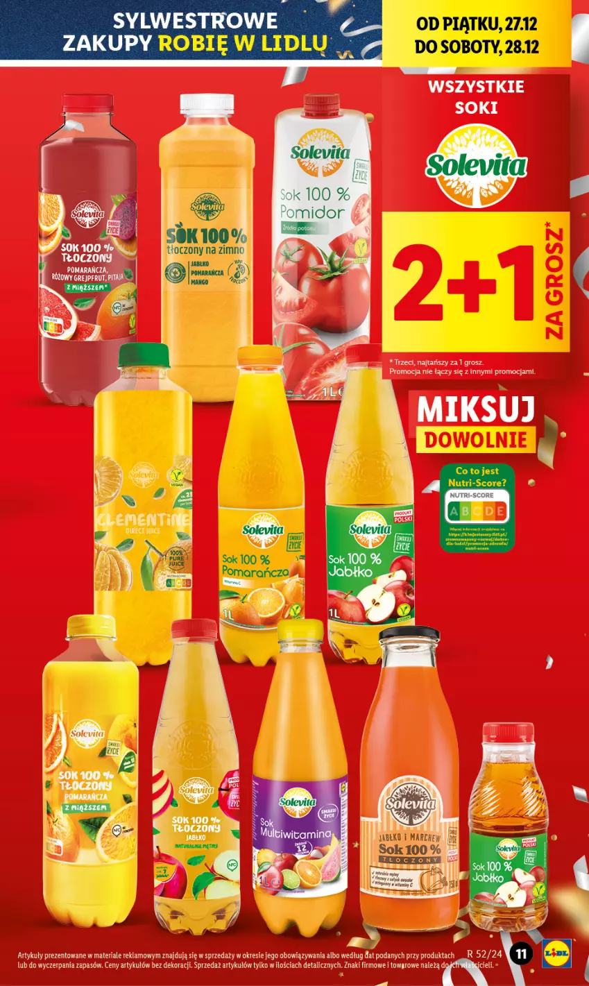 Gazetka promocyjna Lidl - GAZETKA - ważna 27.12 do 28.12.2024 - strona 9 - produkty: Sok