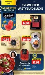 Gazetka promocyjna Lidl - GAZETKA - Gazetka - ważna od 28.12 do 28.12.2024 - strona 34 - produkty: Perliczka, Bresaola, Carpaccio, Pasztet, Tusz