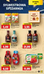 Gazetka promocyjna Lidl - GAZETKA - Gazetka - ważna od 28.12 do 28.12.2024 - strona 39 - produkty: Ketchup, Cheddar, Sos, Ser, Gin, Czosnek, Wafle, Szynka, Maliny, Sonko, Kotlin, Bazyl, Bazylia, Woda, Wafle tortowe, Hortex