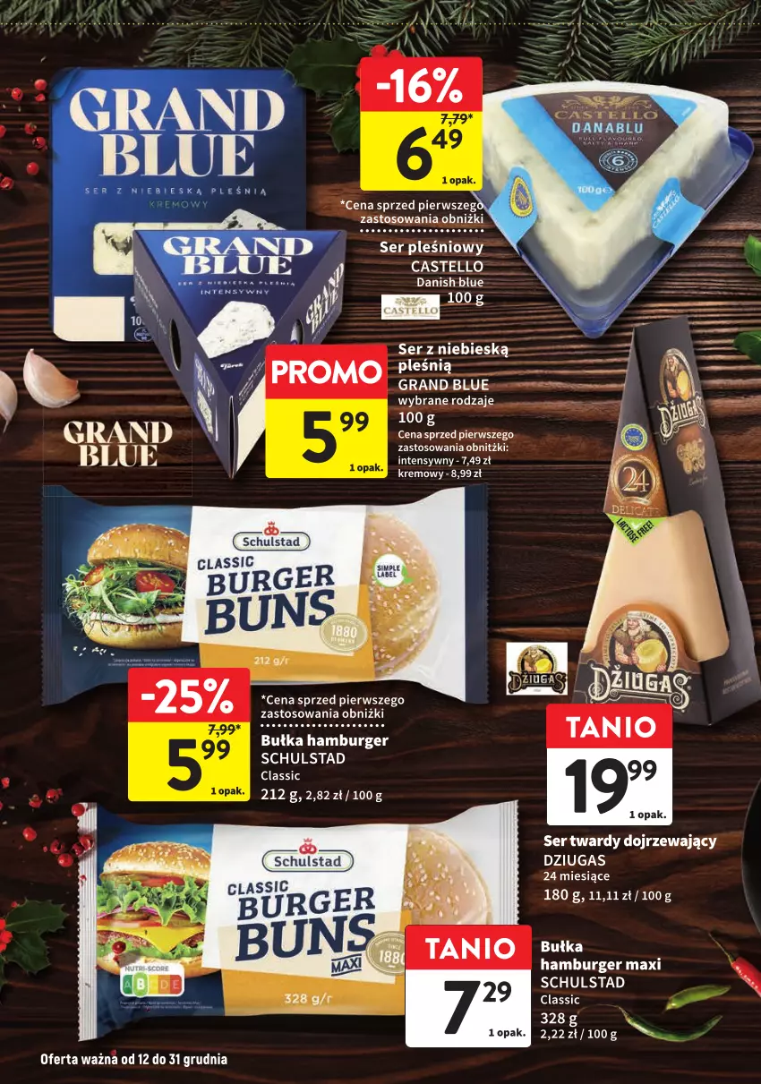 Gazetka promocyjna Intermarche - Gazetka Intermarche - ważna 12.12 do 31.12.2024 - strona 6 - produkty: Bułka, Bułka hamburger, Burger, Gra, Hamburger, Ser, Ser pleśniowy