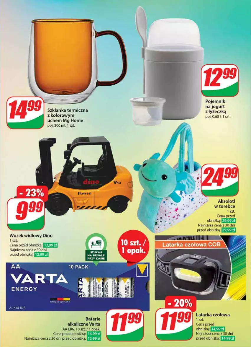 Gazetka promocyjna Dino - Gazetka 37 / 2024 - ważna 11.09 do 17.09.2024 - strona 57 - produkty: Jogurt, Latarka, Latarka czołowa, Pojemnik, Szklanka, Tarka, Varta