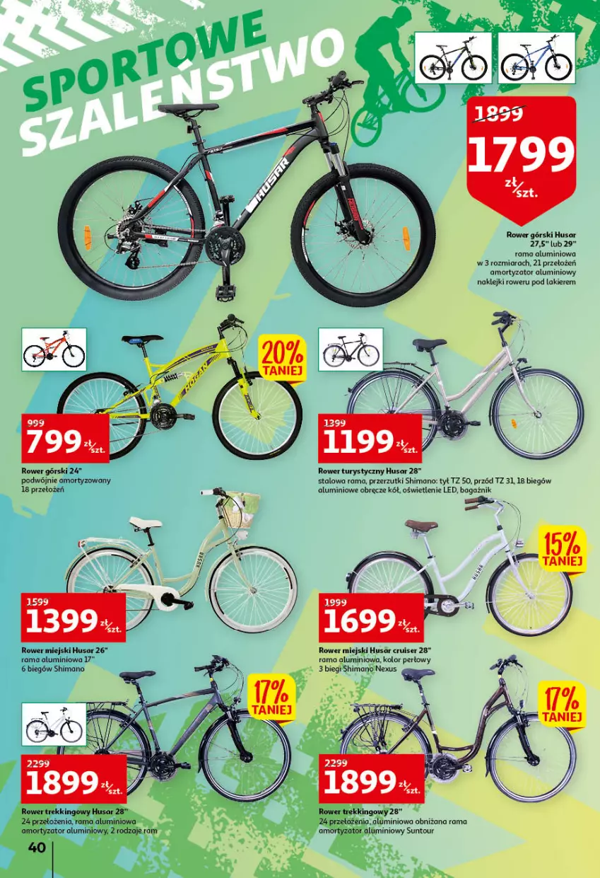 Gazetka promocyjna Auchan - przeNISKIE CENY przeWSPANIAŁE okazje Hipermarkety - ważna 21.04 do 27.04.2022 - strona 40 - produkty: Klej, Lakier, Rama, Rower, Ser