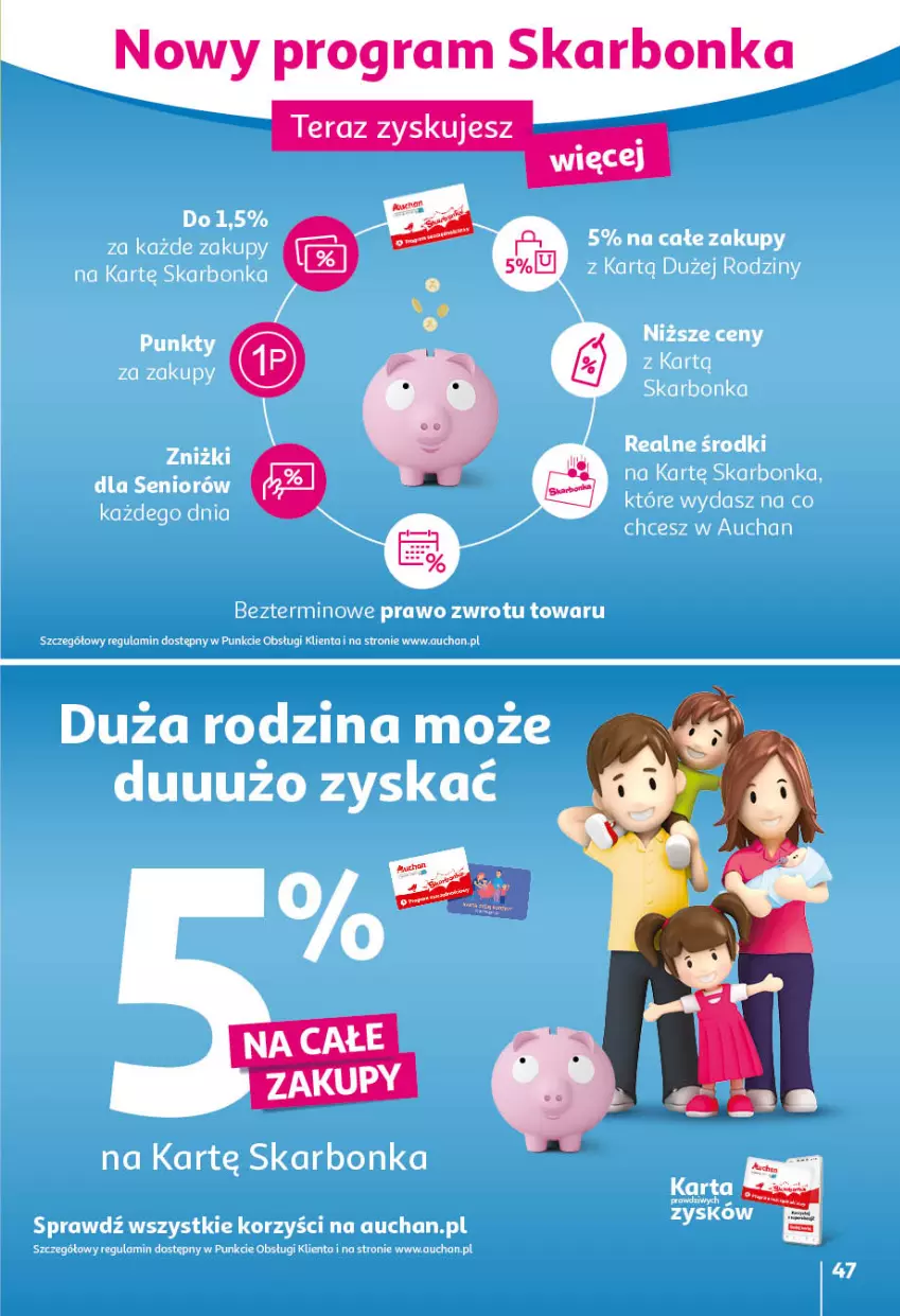 Gazetka promocyjna Auchan - przeNISKIE CENY przeWSPANIAŁE okazje Hipermarkety - ważna 21.04 do 27.04.2022 - strona 47