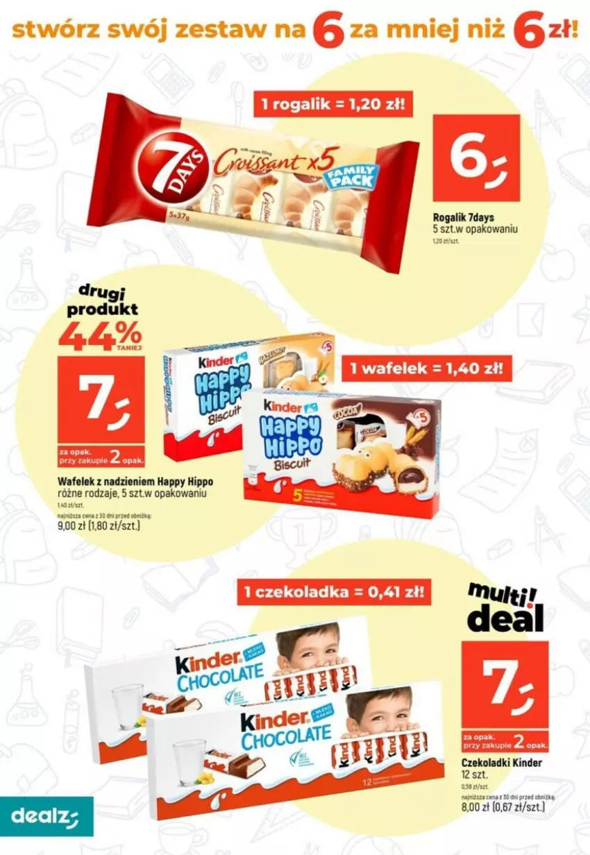 Gazetka promocyjna Dealz - ważna 28.09 do 04.10.2023 - strona 8 - produkty: HiPP, Kinder, Rogal, Wafelek