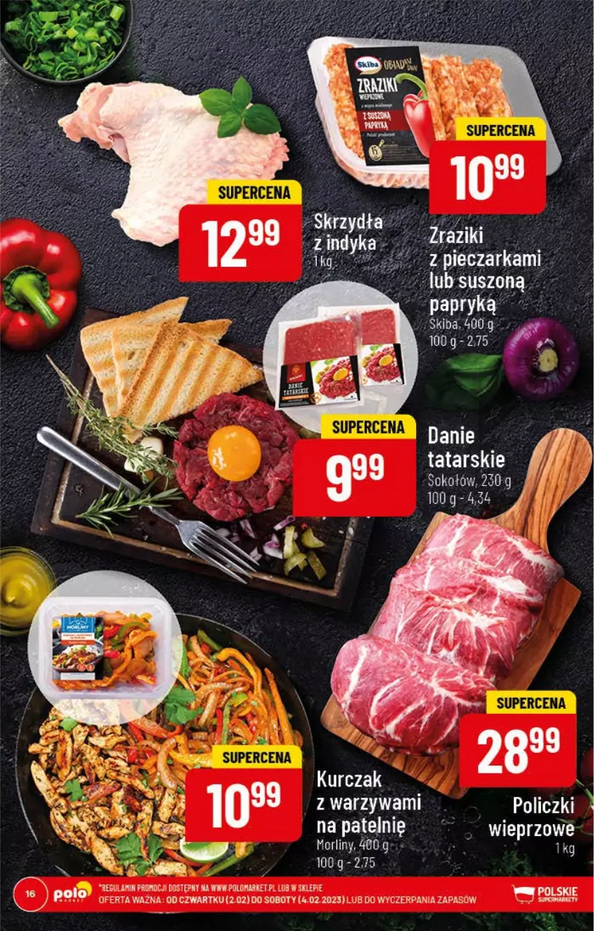 Gazetka promocyjna PoloMarket - Gazetka pomocyjna - ważna 01.02 do 07.02.2023 - strona 16 - produkty: Kurczak, Morliny, Piec, Pieczarka, Sok, Sokołów, Warzywa