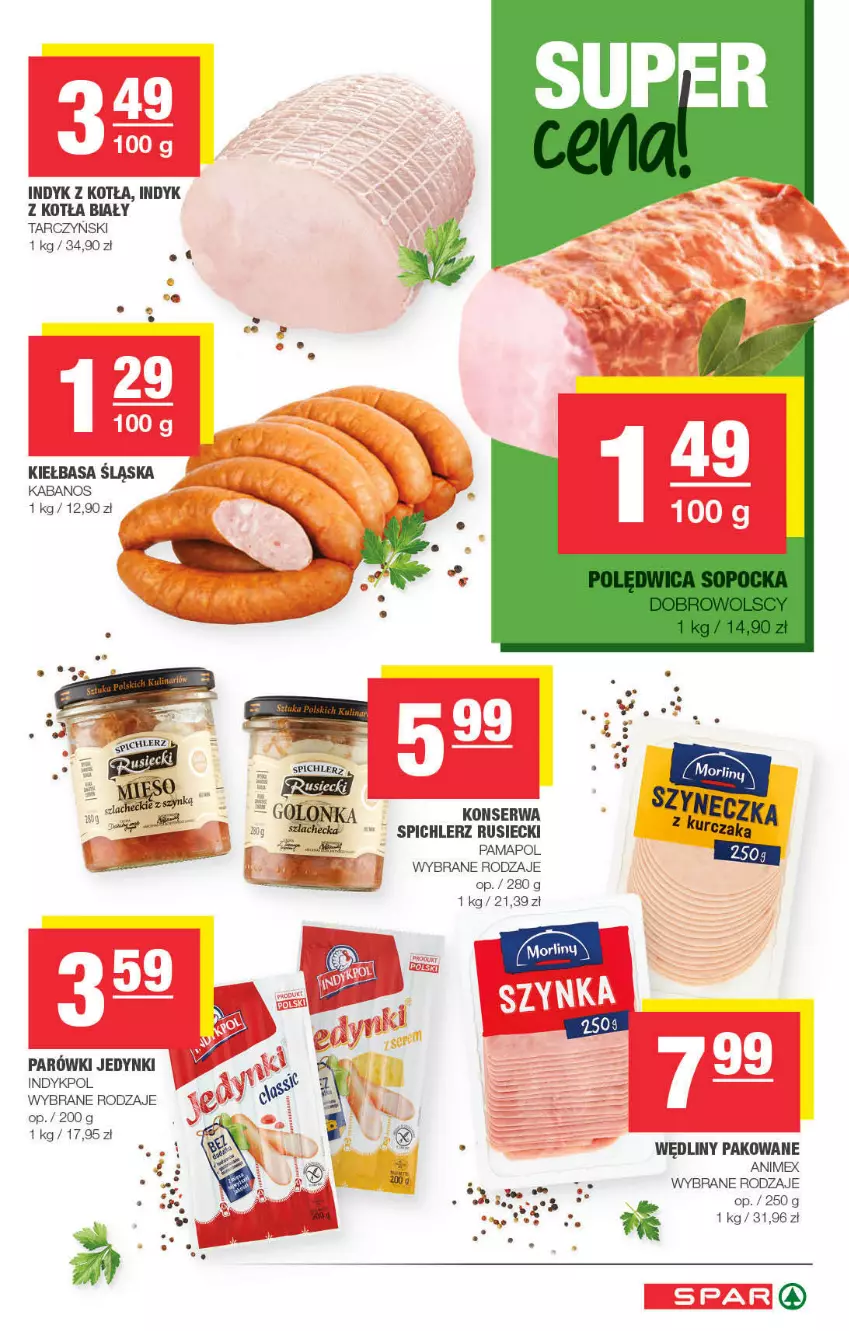 Gazetka promocyjna Spar - ważna 02.11 do 12.11.2021 - strona 9 - produkty: Kabanos, Kiełbasa, Kiełbasa śląska, Parówki, Ser, Spichlerz Rusiecki, Tarczyński