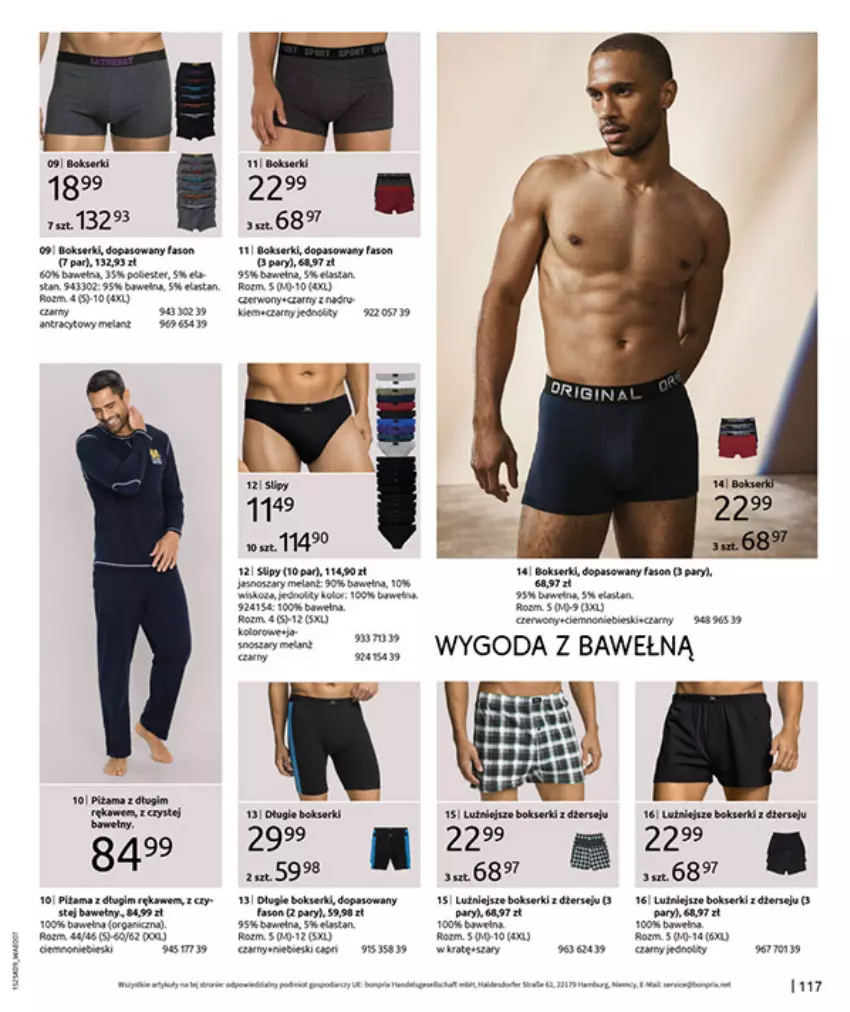 Gazetka promocyjna Bonprix - PRZYTULNY SEZON PRZEJŚCIOWY - ważna 23.09 do 03.11.2025 - strona 119 - produkty: Bokserki, Fa, Gin, LG, LUSTi, Miecz, Ser, Slipy, Wełna