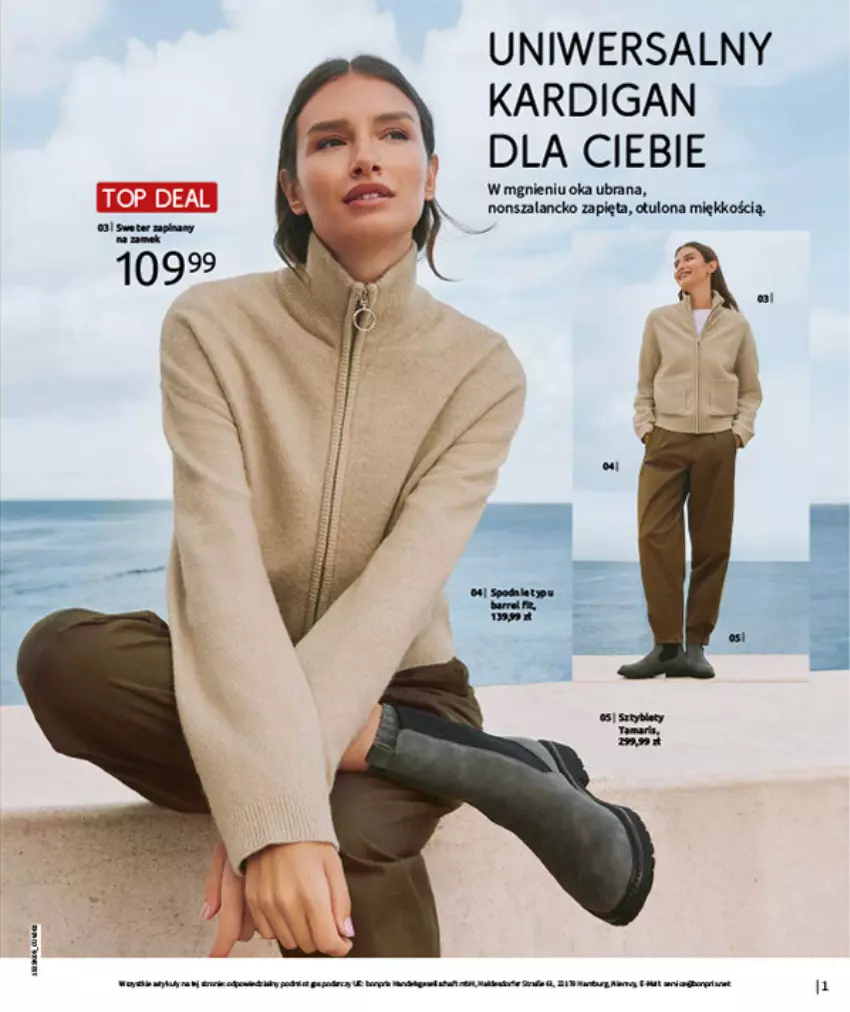 Gazetka promocyjna Bonprix - PRZYTULNY SEZON PRZEJŚCIOWY - ważna 23.09 do 03.11.2025 - strona 3 - produkty: Artur, Fa, Kardigan, Szal, Top