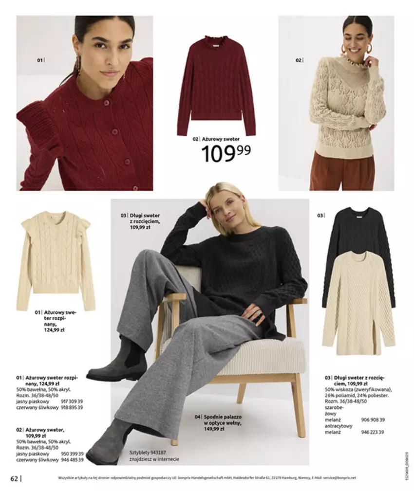 Gazetka promocyjna Bonprix - PRZYTULNY SEZON PRZEJŚCIOWY - ważna 23.09 do 03.11.2025 - strona 64 - produkty: Fa, Sweter