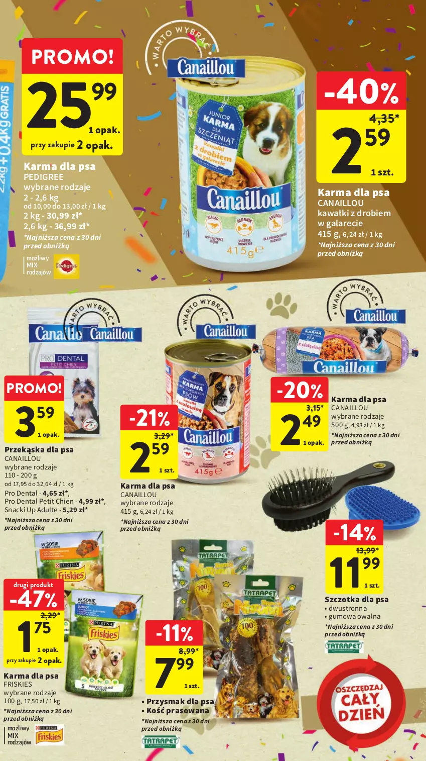 Gazetka promocyjna Intermarche - Gazetka Intermarche - ważna 12.10 do 18.10.2023 - strona 39 - produkty: Canaillou, Friskies, Gala, Kawa, Pedigree, Przysmak dla psa, Szczotka