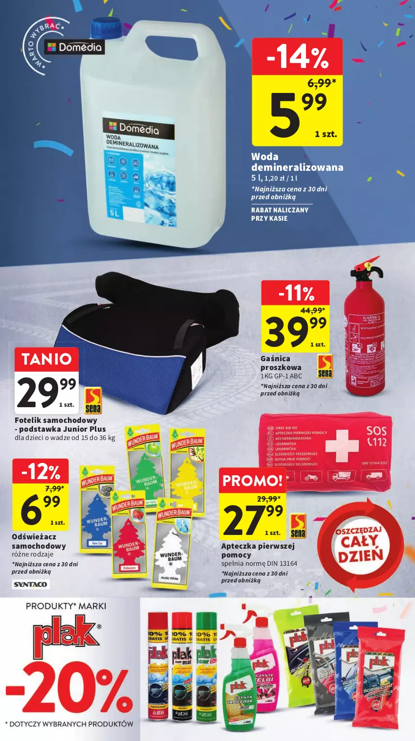 Gazetka promocyjna Intermarche - Gazetka Intermarche - ważna 12.10 do 18.10.2023 - strona 45 - produkty: Dzieci, Fotel, Fotelik, Fotelik samochodowy, Gaśnica, Woda