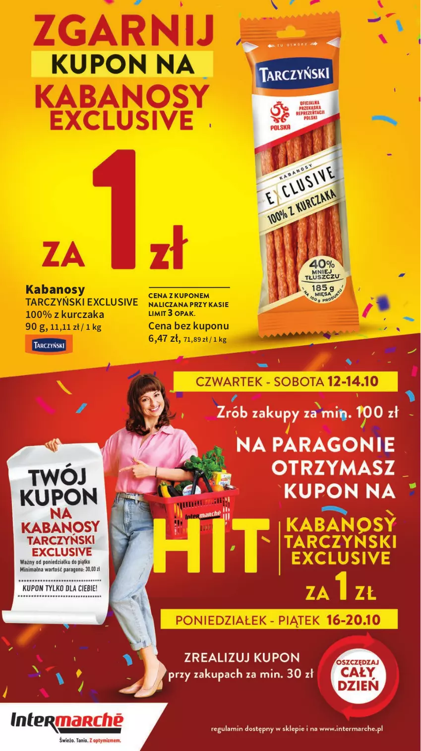 Gazetka promocyjna Intermarche - Gazetka Intermarche - ważna 12.10 do 18.10.2023 - strona 6 - produkty: Kabanos, Kurczak, Tarczyński