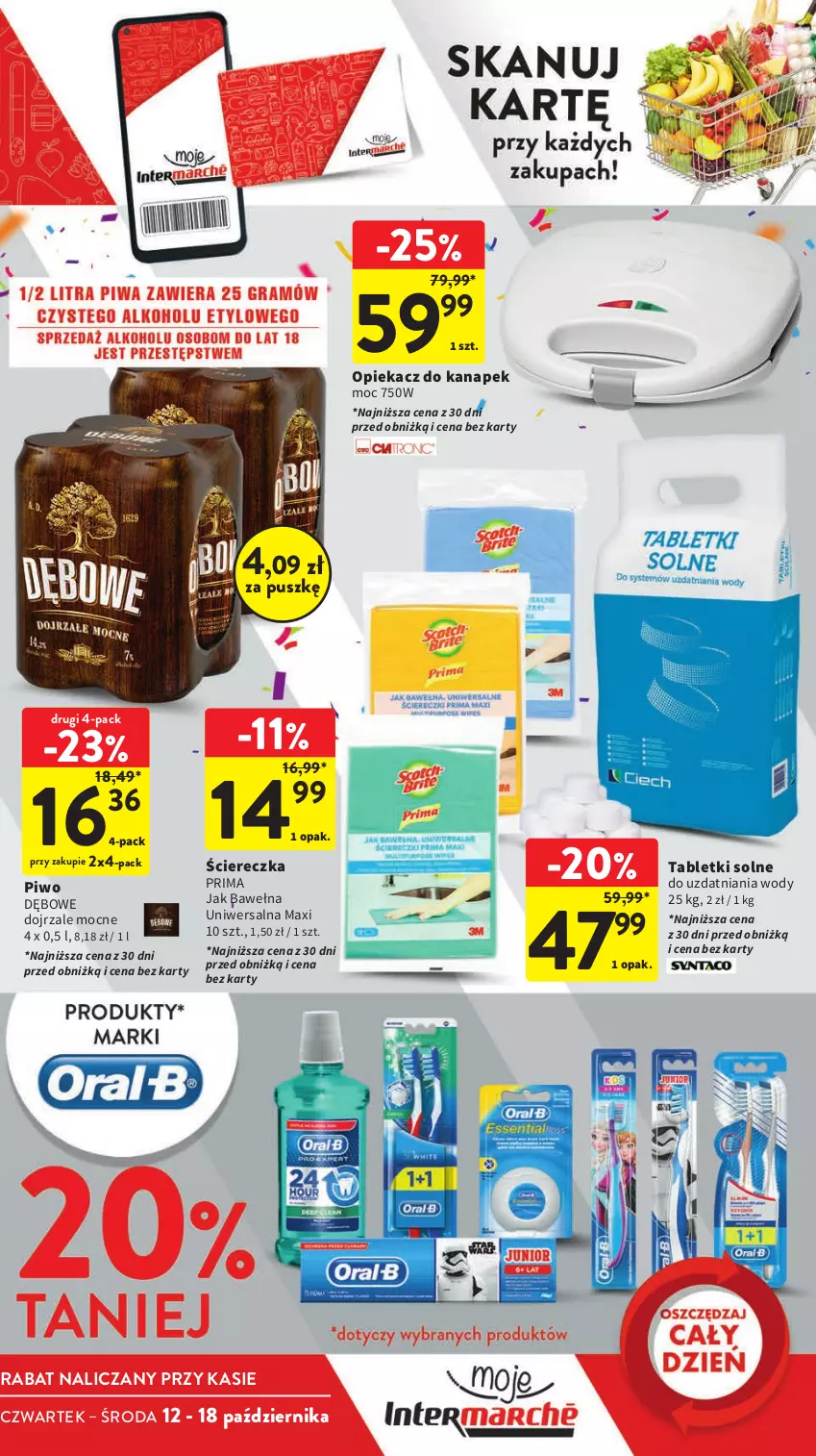 Gazetka promocyjna Intermarche - Gazetka Intermarche - ważna 12.10 do 18.10.2023 - strona 9 - produkty: Opiekacz do kanapek, Piwo, Prima, Tablet, Wełna