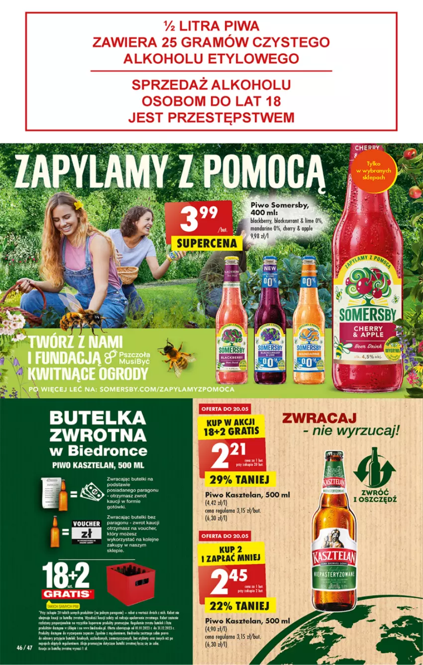 Gazetka promocyjna Biedronka - ważna 18.05 do 24.05.2023 - strona 46 - produkty: Dron, Gra, Kasztelan, Lack, LG, Olej, Piwo, Por, Rosie