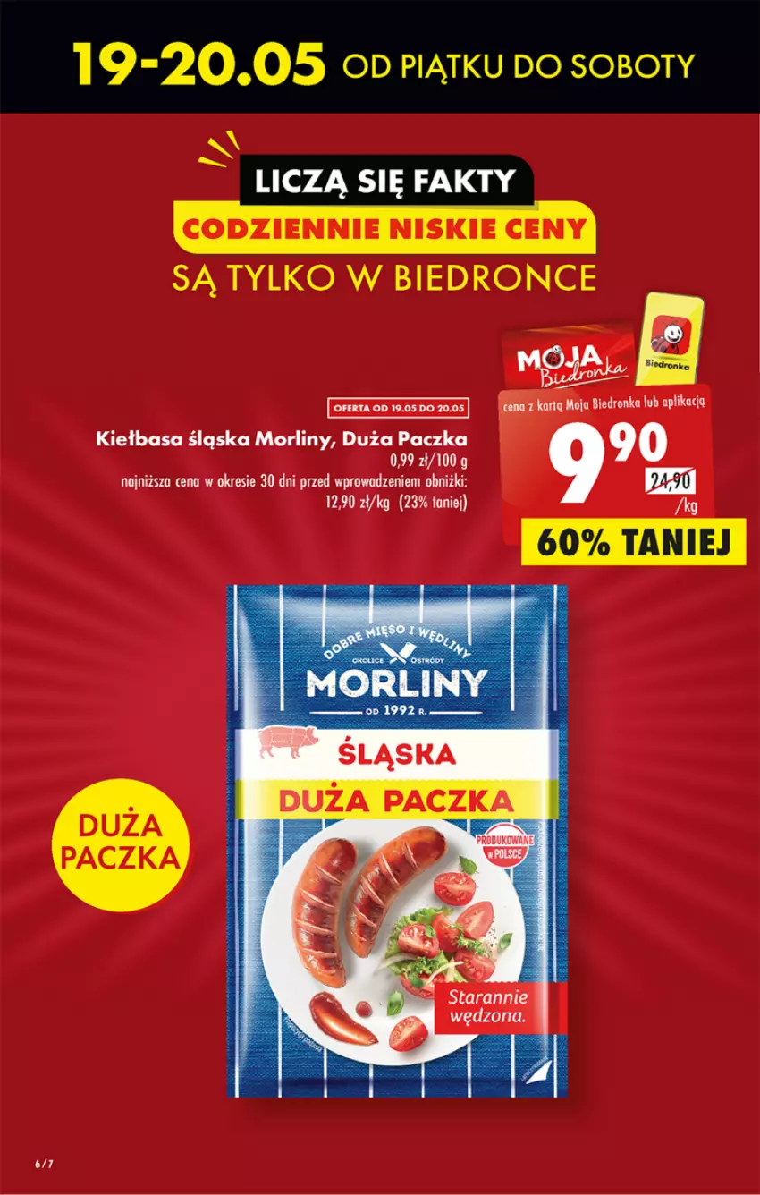 Gazetka promocyjna Biedronka - ważna 18.05 do 24.05.2023 - strona 6 - produkty: Dron, Kiełbasa, Kiełbasa śląska, Morliny