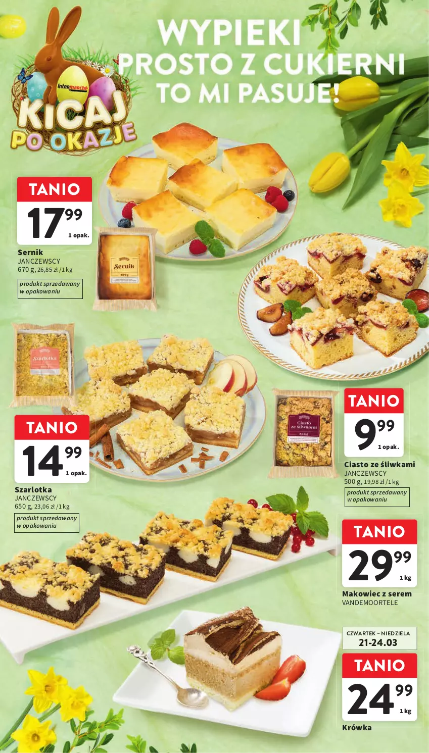 Gazetka promocyjna Intermarche - Gazetka Intermarche - ważna 21.03 do 25.03.2024 - strona 12 - produkty: Makowiec, Ser, Szarlotka