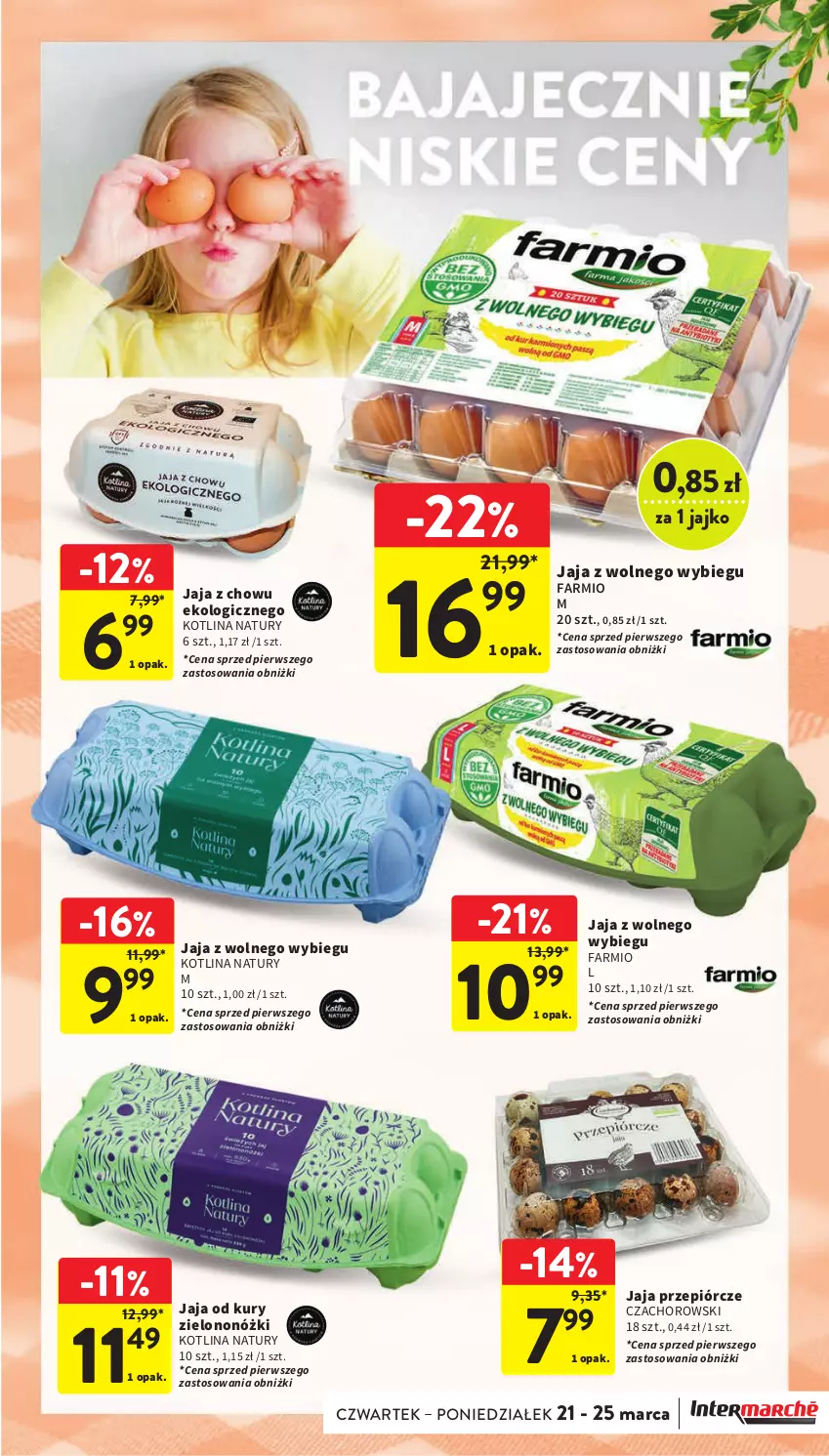 Gazetka promocyjna Intermarche - Gazetka Intermarche - ważna 21.03 do 25.03.2024 - strona 13 - produkty: Fa, Jaja, Jaja z wolnego wybiegu, Kotlin