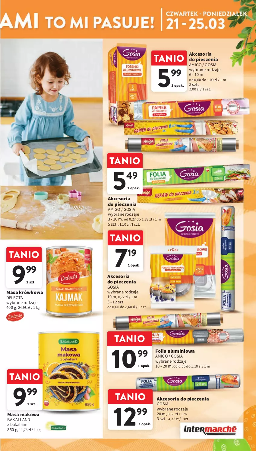 Gazetka promocyjna Intermarche - Gazetka Intermarche - ważna 21.03 do 25.03.2024 - strona 19 - produkty: Bakalland, Delecta, Folia aluminiowa, Masa krówkowa, Piec