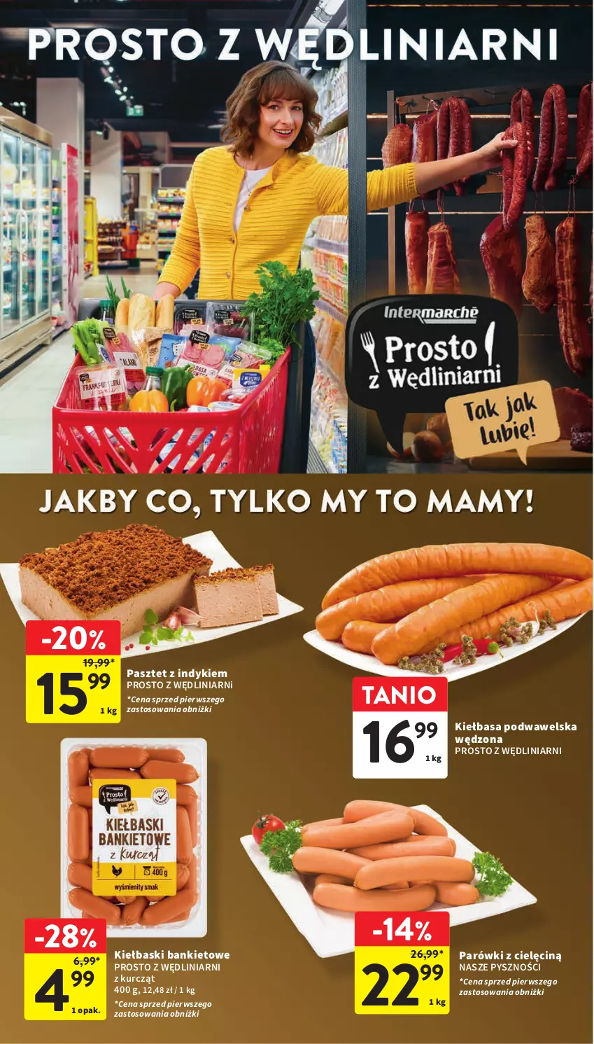 Gazetka promocyjna Intermarche - Gazetka Intermarche - ważna 21.03 do 25.03.2024 - strona 32 - produkty: Kiełbasa, Kiełbasa podwawelska, Parówki, Pasztet, Wawel