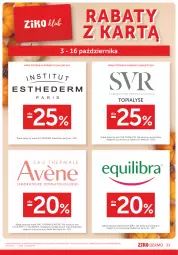 Gazetka promocyjna Ziko - Gazetka Ziko Dermo - Gazetka - ważna od 16.10 do 16.10.2024 - strona 21 - produkty: Top, SVR, Ser, Avène, Fa