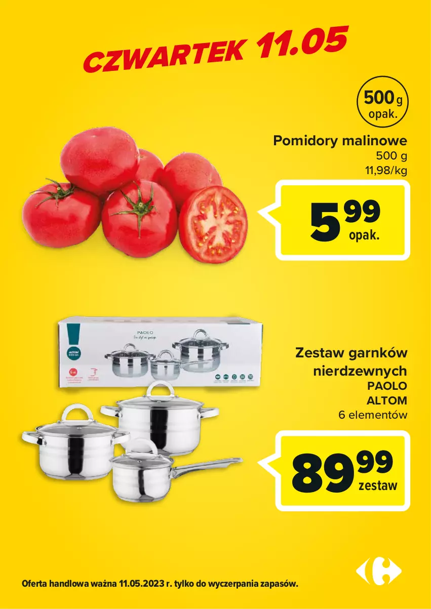 Gazetka promocyjna Carrefour - Gazetka Carrefour ma oferty dnia - ważna 11.05 do 13.05.2023 - strona 2 - produkty: Pomidory