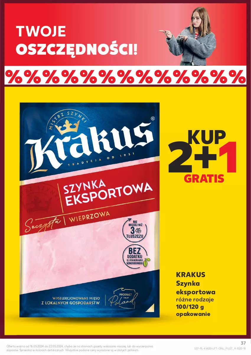 Gazetka promocyjna Kaufland - Gazetka tygodnia - ważna 16.05 do 22.05.2024 - strona 37 - produkty: Gra, Krakus, Por, Sport, Szynka