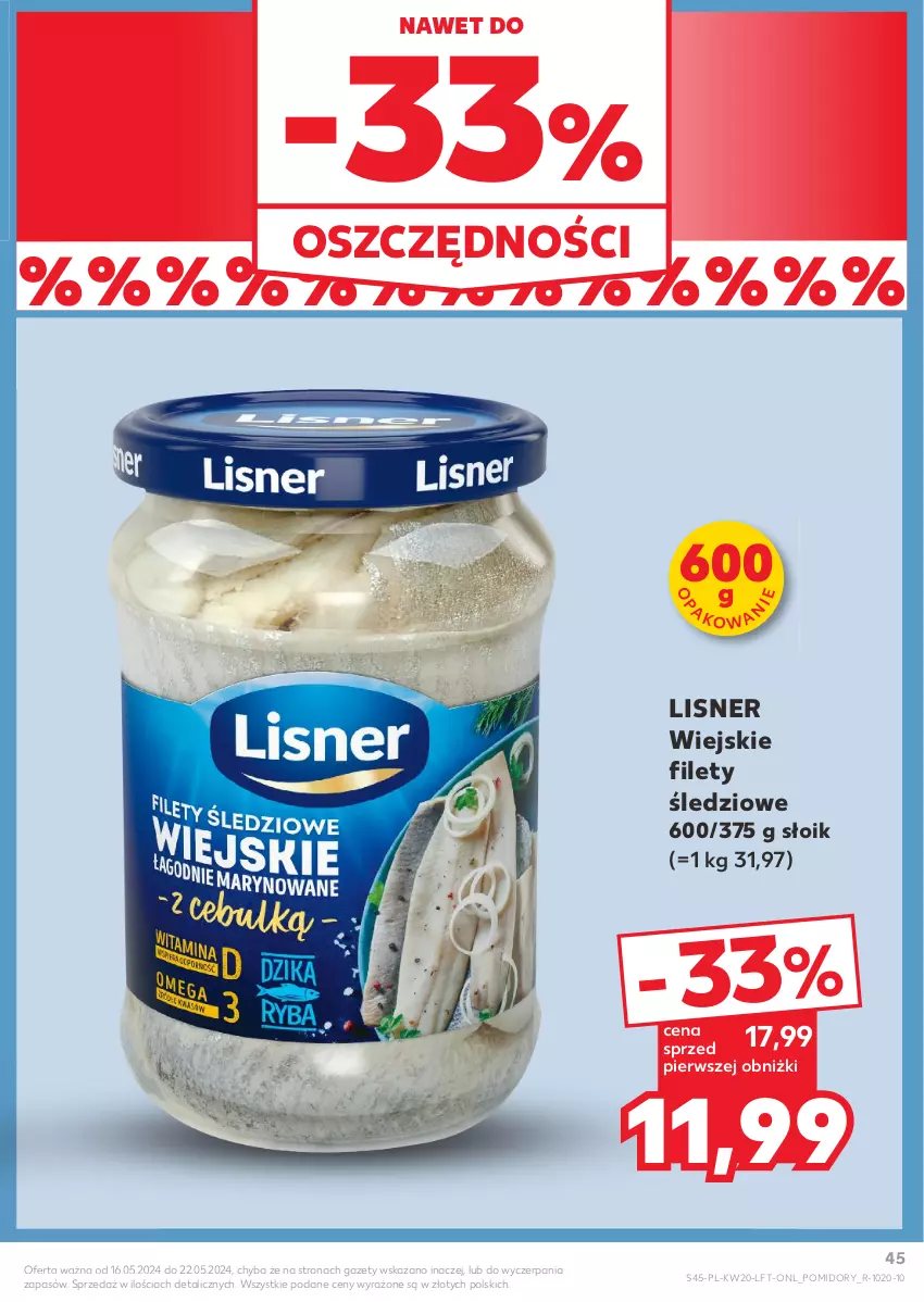 Gazetka promocyjna Kaufland - Gazetka tygodnia - ważna 16.05 do 22.05.2024 - strona 45 - produkty: Lisner, Pomidory