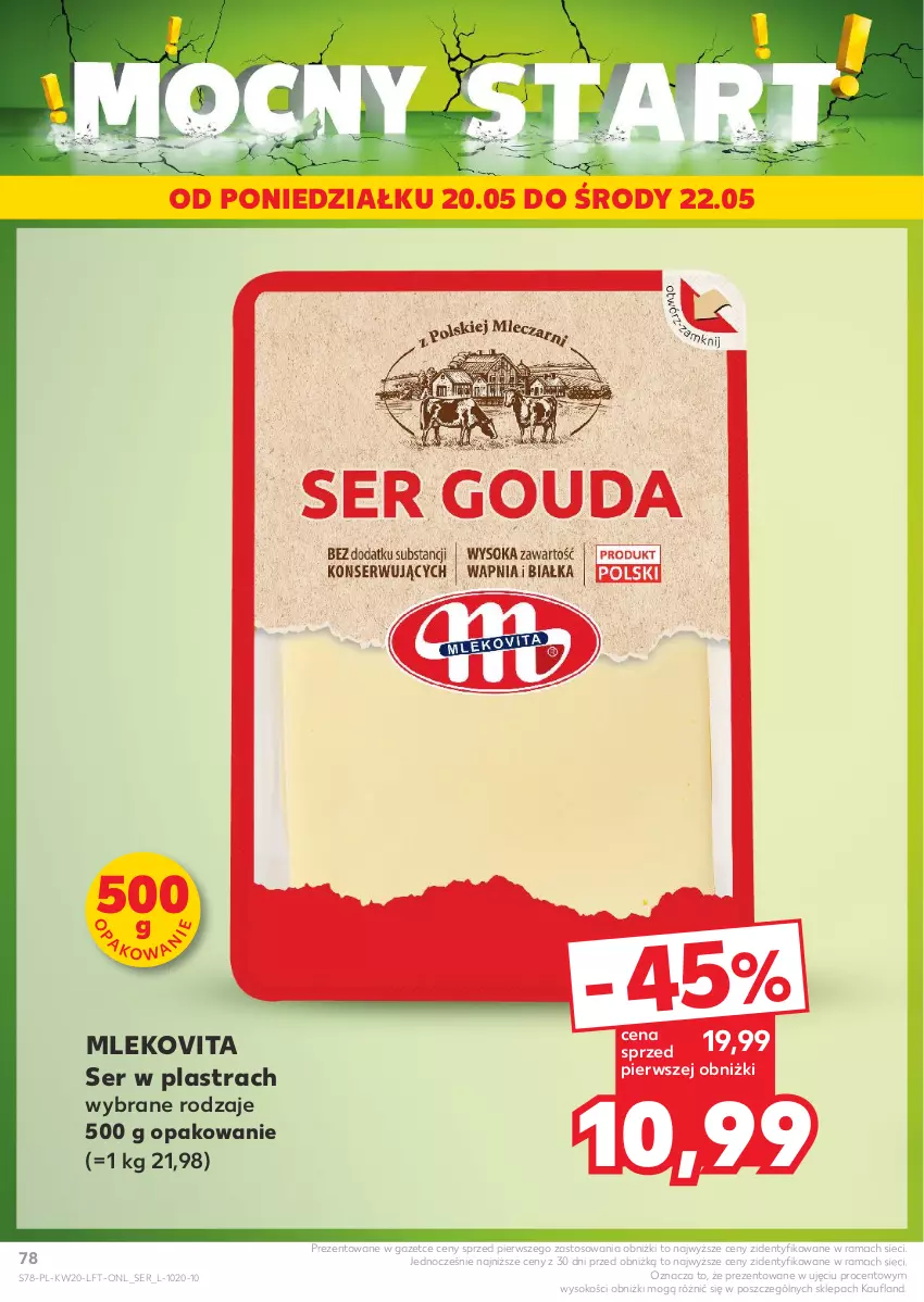 Gazetka promocyjna Kaufland - Gazetka tygodnia - ważna 16.05 do 22.05.2024 - strona 78 - produkty: Mleko, Mlekovita, Rama, Ser, Sok