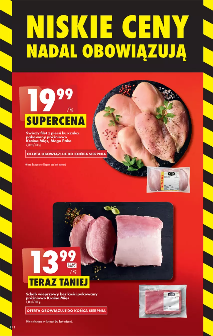 Gazetka promocyjna Biedronka - W tym tygodniu - ważna 22.08 do 28.08.2022 - strona 2 - produkty: Filet z piersi kurczaka, Kurczak, LANA, Schab wieprzowy