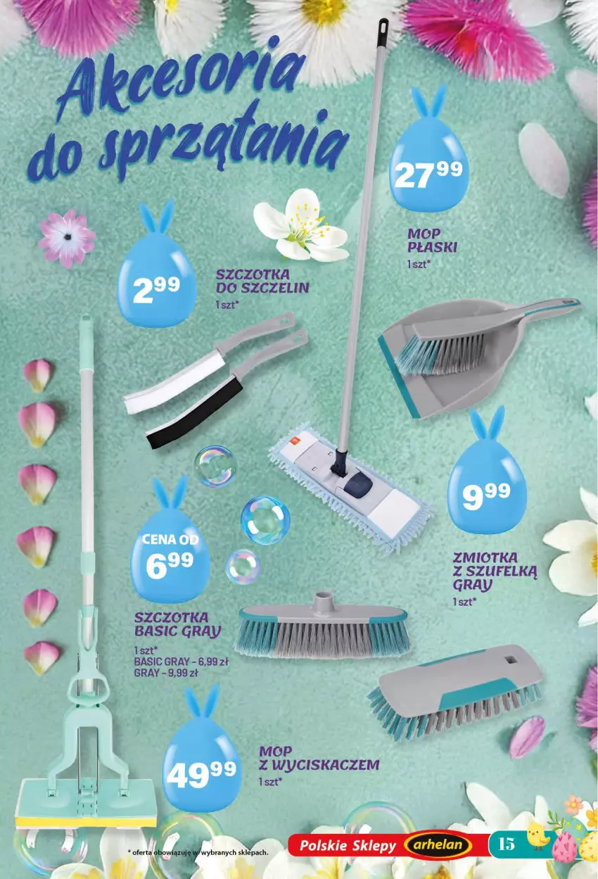 Gazetka promocyjna Arhelan - Gazetka - ważna 13.03 do 12.04.2026 - strona 15 - produkty: Gra, Mop, Szczotka