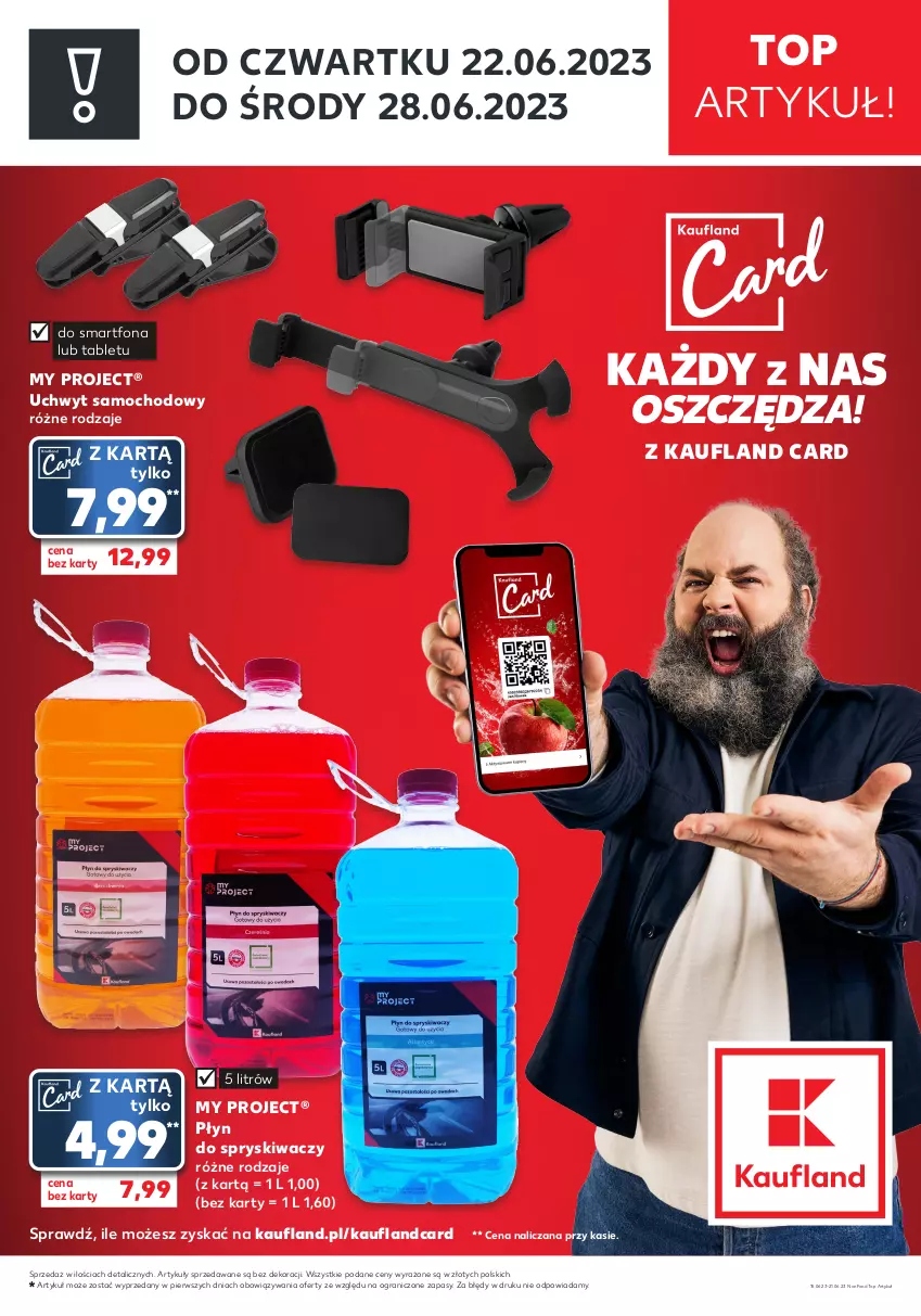 Gazetka promocyjna Kaufland - Zapowiedź oferty - ważna 15.06 do 21.06.2023 - strona 1 - produkty: Gra, Płyn do spryskiwaczy, Smartfon, Tablet, Top