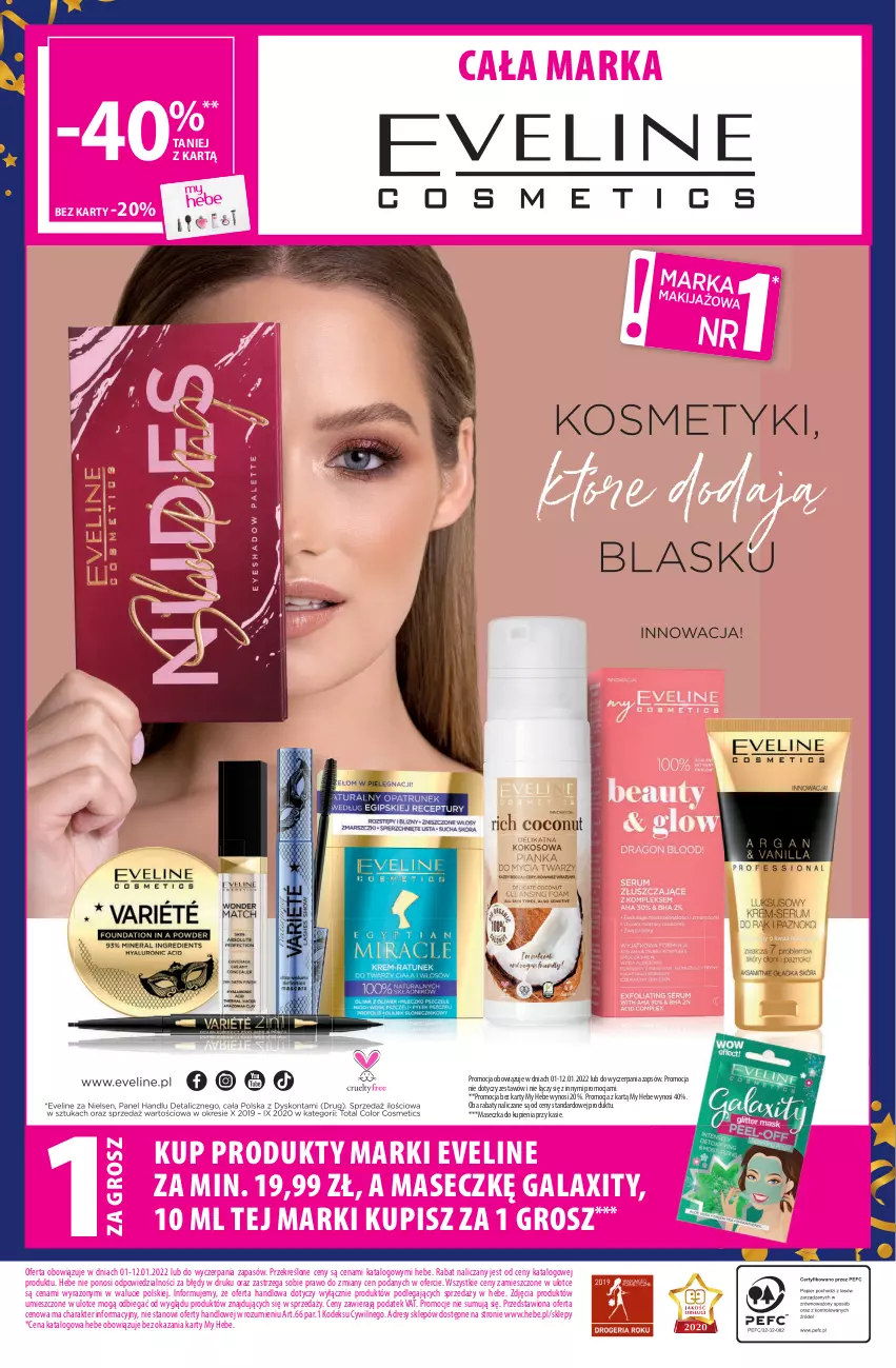 Gazetka promocyjna Hebe - Gazetka - ważna 01.01 do 12.01.2022 - strona 16 - produkty: Dres, Eveline, Gala