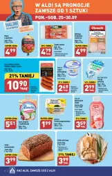 Gazetka promocyjna Aldi - Pełna oferta - Gazetka - ważna od 30.09 do 30.09.2023 - strona 8 - produkty: Ser, Mięso w galarecie, Twaróg, Müllermilch, Mleczna Rzeka, Kiełbasa krakowska, Jogurt, Chleb wieloziarnisty, Serek homogenizowany, Szynka, Serek, Bakoma, Müller, Chleb, Gala, Kiełbasa, Rzodkiewka, Almette, Mięso, Kiełbasa śląska