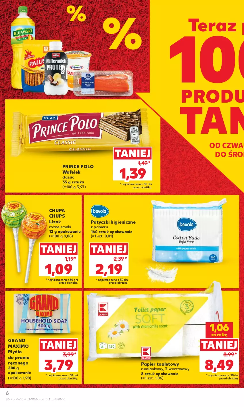 Gazetka promocyjna Kaufland - Kaufland - ważna 07.03 do 13.03.2024 - strona 6 - produkty: Chupa Chups, Gra, Mydło, Papier, Papier toaletowy, Prince Polo, Rum, Tera, Wafelek